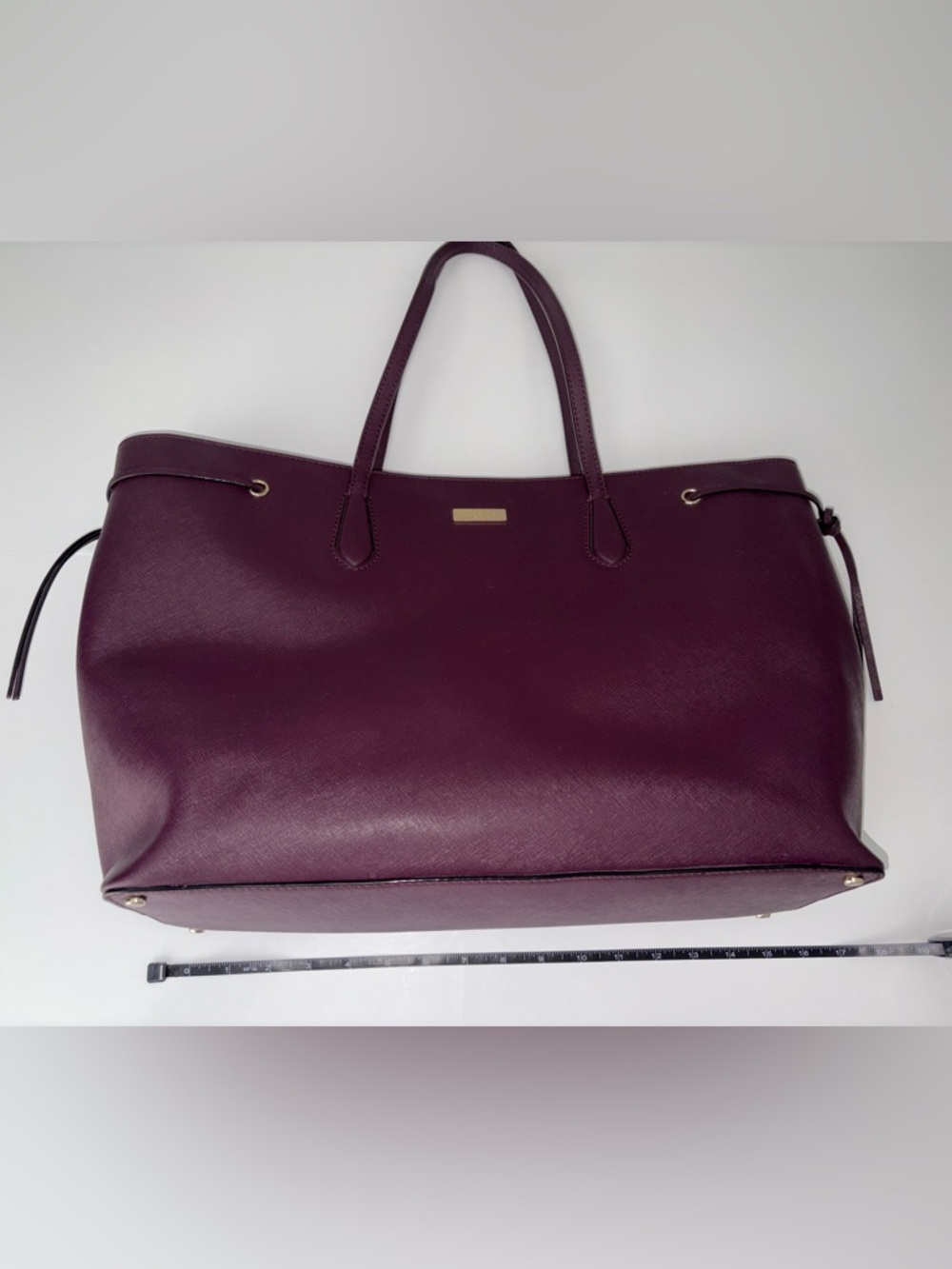 Kate Spade Laurel Way Ari Large Tote Purple Saffiano Leather - Picture 15 of 16